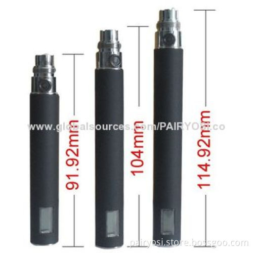 ego LCD display remaining capacity and smoked puffs, eGo threaded